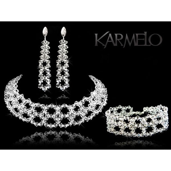 Biżuteria ślubna kryształy Swarovski ® KP106