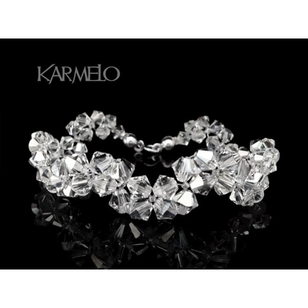 Biżuteria ślubna bransoletka z kryształami Swarovskiego®  BR56 crystal