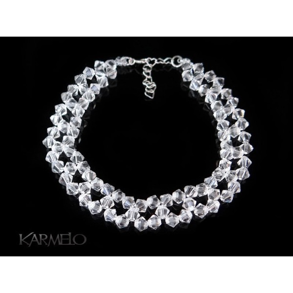 Biżuteria ślubna bransoletka z kryształkami Swarovskiego®  BR55 crystal