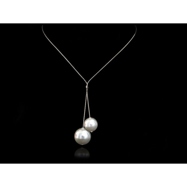 Biżuteria ślubna naszyjnik z perłami Swarovskiego® NK112